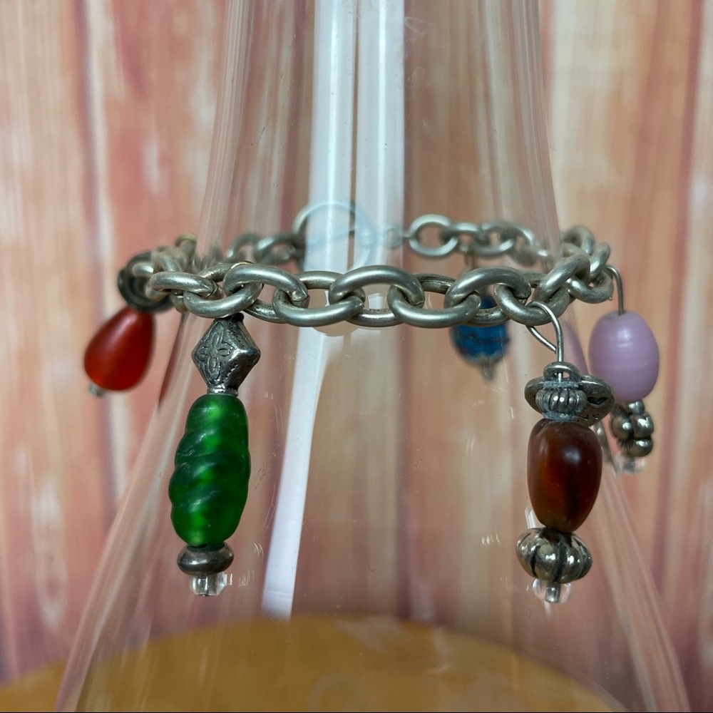 Set Of Two Orange And Multi-Color Boho Bracelets … - image 7